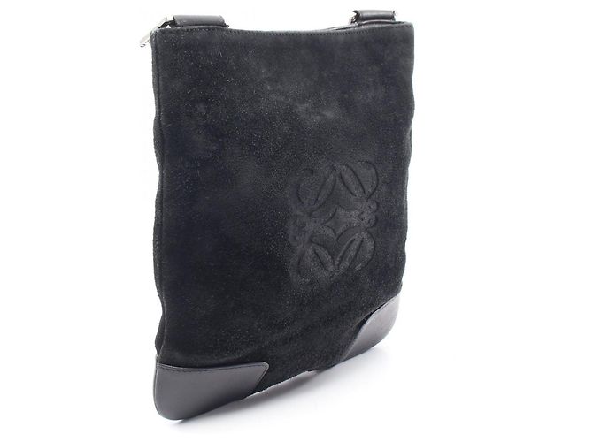Bolsa de Ombro Loewe Anagram Preto - vista 2