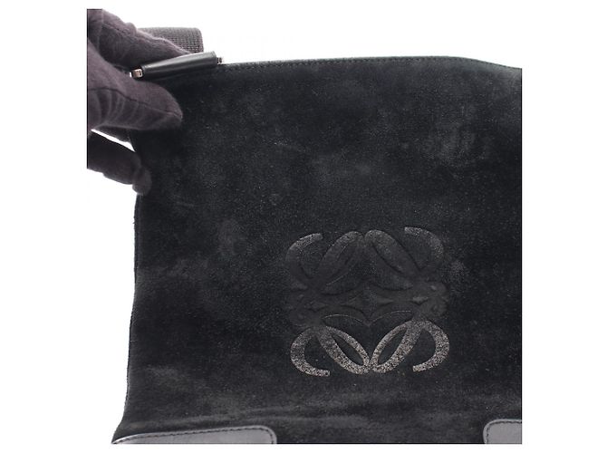 Bolsa de Ombro Loewe Anagram Preto - vista 5
