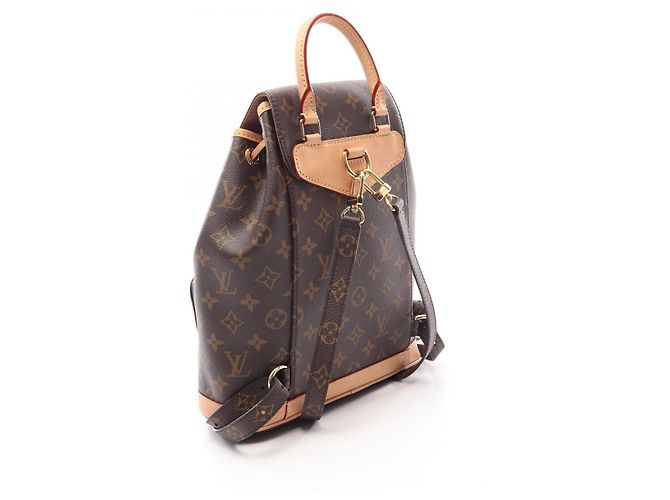 Zaino/Borsa Louis Vuitton Montsouris PM Monogram Marrone - vista 2