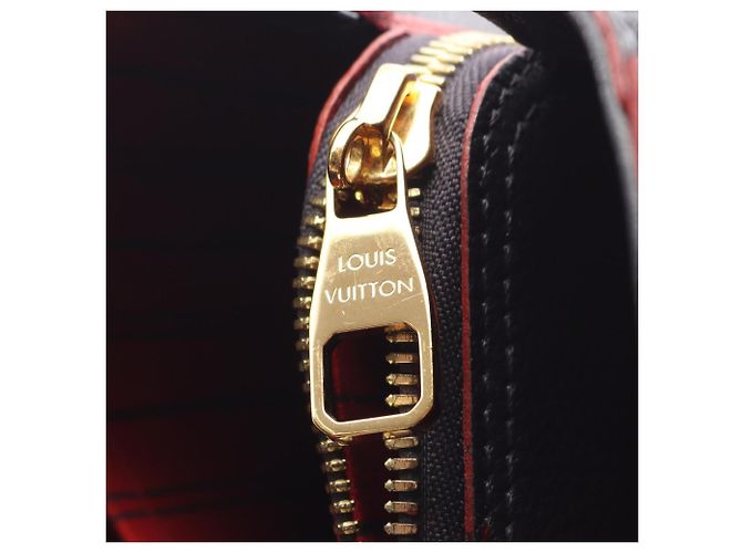 Louis Vuitton Montaigne MM 2-Way Handtasche Rot Marineblau - Ansicht 13