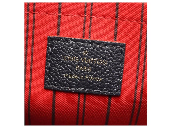 Louis Vuitton Montaigne MM 2-Way Handtasche Rot Marineblau - Ansicht 4