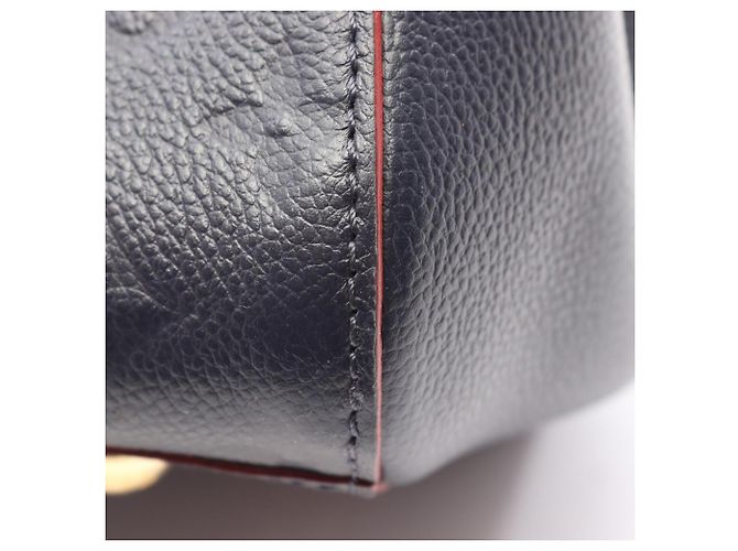 Louis Vuitton Montaigne MM 2-Way Handtasche Rot Marineblau - Ansicht 8
