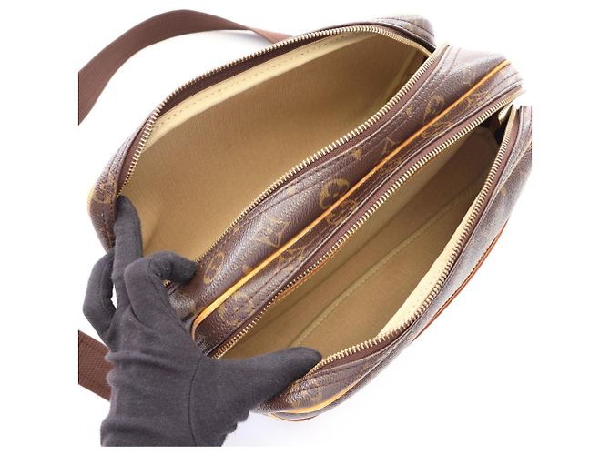 Borsa a tracolla Louis Vuitton Reporter PM Marrone - vista 3