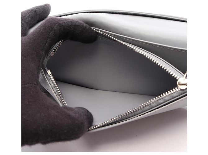 Brazza Louis Vuitton Gray Leather Bi-Fold Long Wallet Brown - view 4