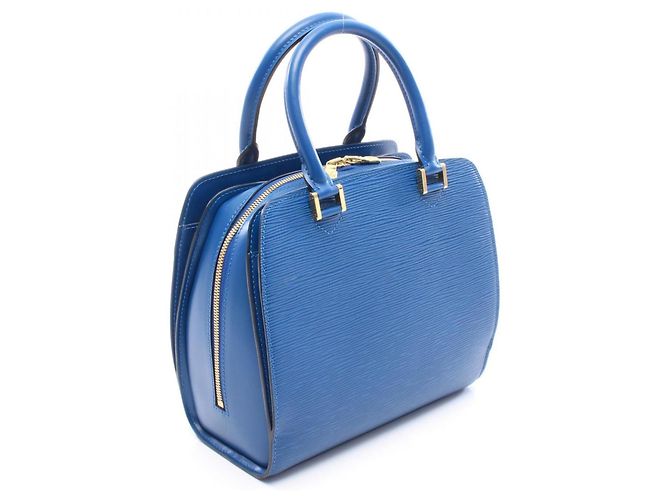 Borsa Louis Vuitton Pont Neuf Blu - vista 2