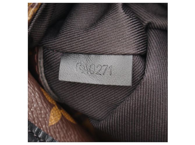 Borsa a tracolla Louis Vuitton Magnetic Messenger Monogram Macassar Marrone Nero - vista 5