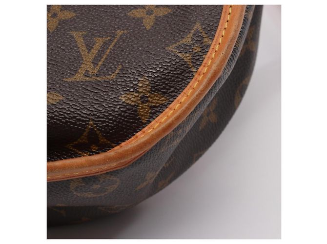 Borsa a tracolla Louis Vuitton Menilmontant MM Monogram Marrone - vista 10