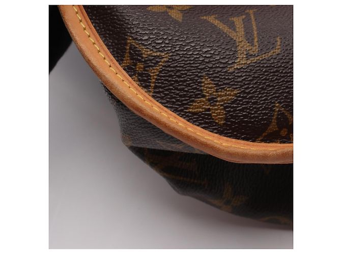 Borsa a tracolla Louis Vuitton Menilmontant MM Monogram Marrone - vista 9