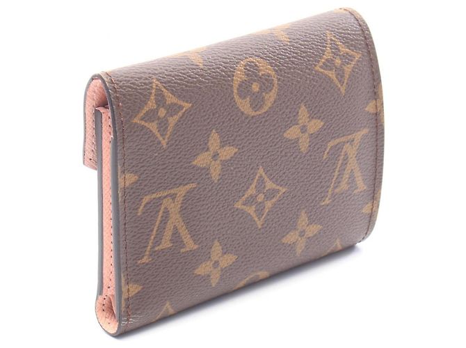 Louis Vuitton Portefeuille Victorine Tri-fold Wallet Marrone Rosa - vista 2