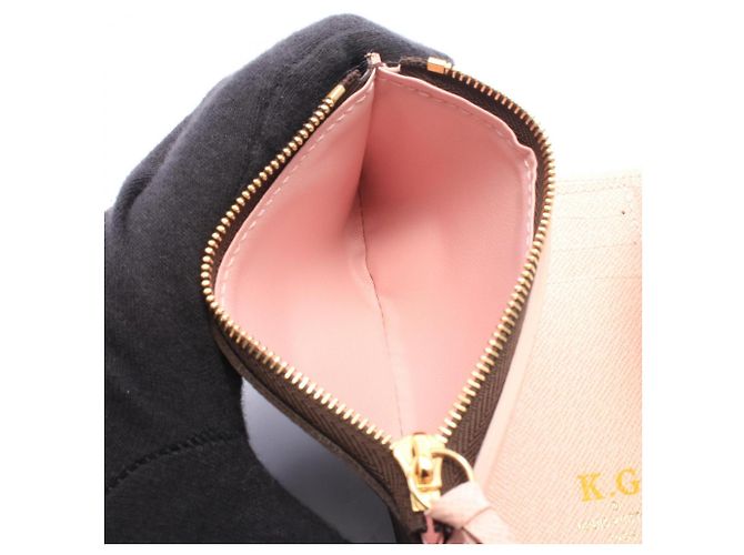 Louis Vuitton Portefeuille Victorine Tri-fold Wallet Marrone Rosa - vista 4