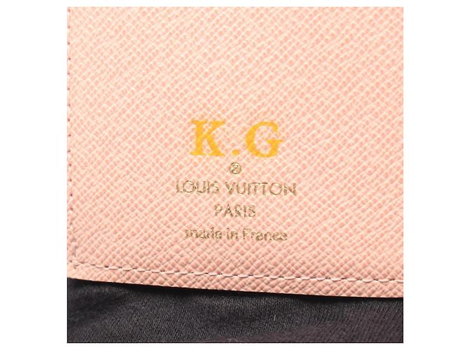 Louis Vuitton Portefeuille Victorine Tri-fold Wallet Marrone Rosa - vista 5