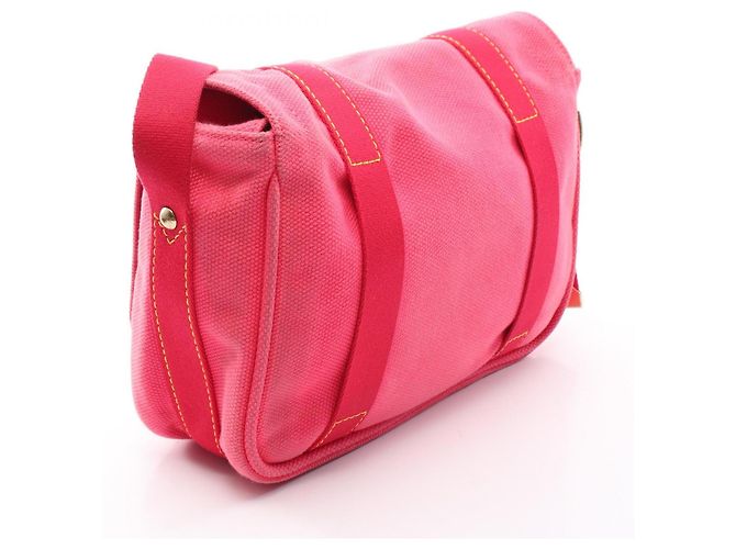 Borsa a tracolla Louis Vuitton Buzas PM Antigua Rose Marrone Rosa Rosso - vista 2