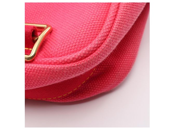 Borsa a tracolla Louis Vuitton Buzas PM Antigua Rose Marrone Rosa Rosso - vista 7