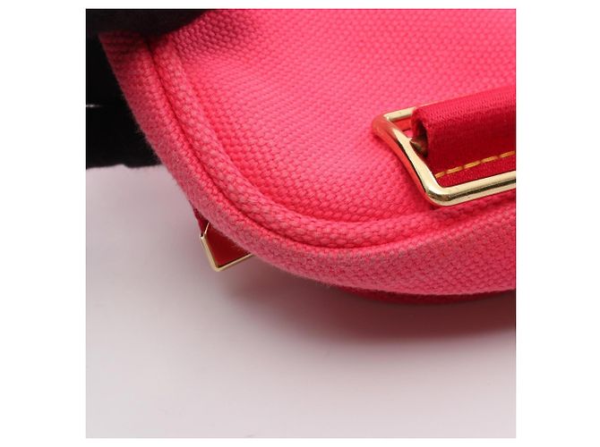 Borsa a tracolla Louis Vuitton Buzas PM Antigua Rose Marrone Rosa Rosso - vista 8
