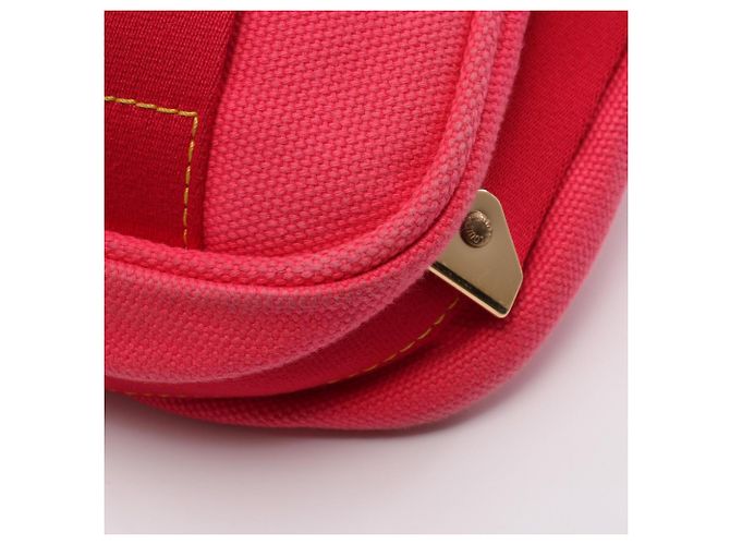 Borsa a tracolla Louis Vuitton Buzas PM Antigua Rose Marrone Rosa Rosso - vista 9