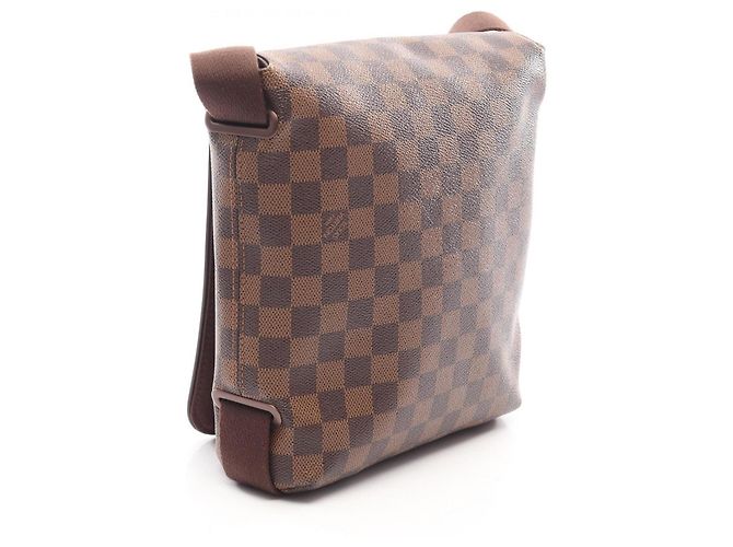 Bolsa de Ombro Louis Vuitton Brooklyn PM Marrom Damier ebene - vista 2