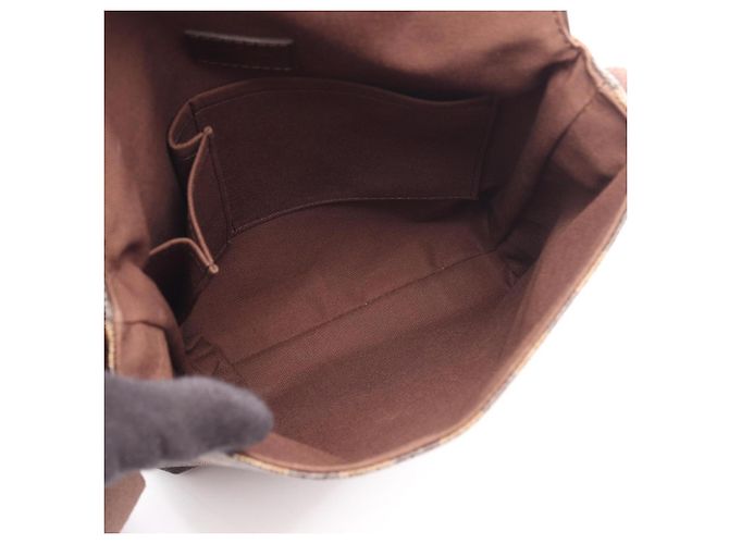 Bolsa de Ombro Louis Vuitton Brooklyn PM Marrom Damier ebene - vista 3