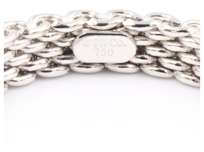 Autre Marque Tiffany & Co. Somerset Bandring aus 18K Weißgold Silber - Ansicht 3