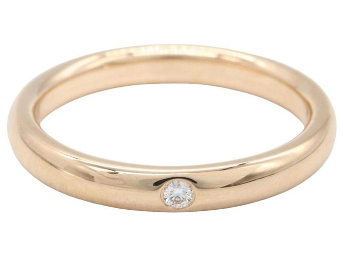 Autre Marque Anello fede Tiffany & Co. in oro rosa 18K e diamanti D'oro - vista 2