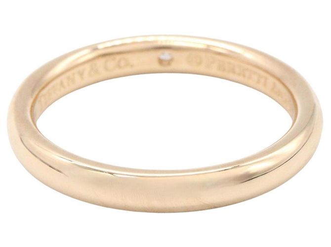 Autre Marque Anello fede Tiffany & Co. in oro rosa 18K e diamanti D'oro - vista 3