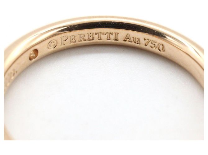 Autre Marque Anello fede Tiffany & Co. in oro rosa 18K e diamanti D'oro - vista 5