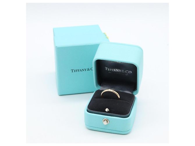 Autre Marque Anello fede Tiffany & Co. in oro rosa 18K e diamanti D'oro - vista 8
