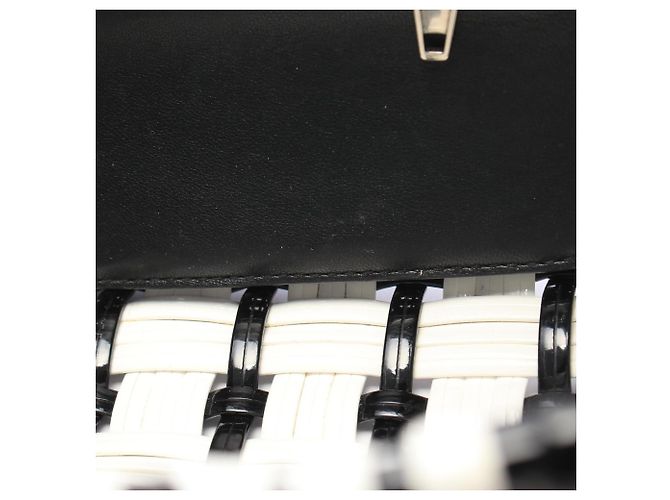 Balenciaga BISTRO XXS Borsa Cesto Bistro Nero Bianco - vista 10