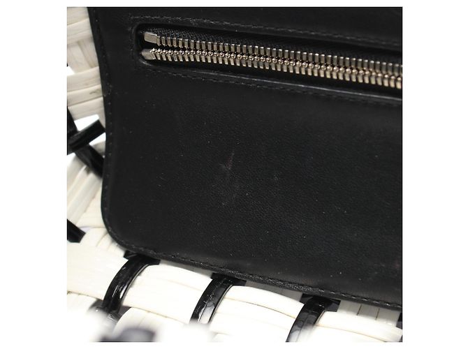 Balenciaga BISTRO XXS Borsa Cesto Bistro Nero Bianco - vista 9