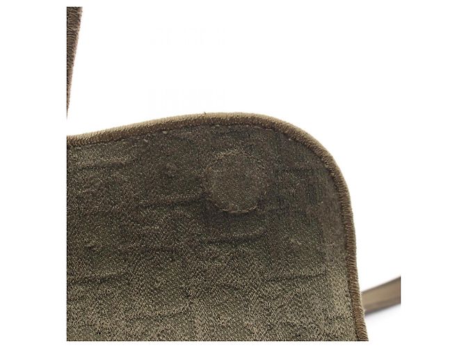 Borsa Saddle Christian Dior in pelle kaki Cachi - vista 5