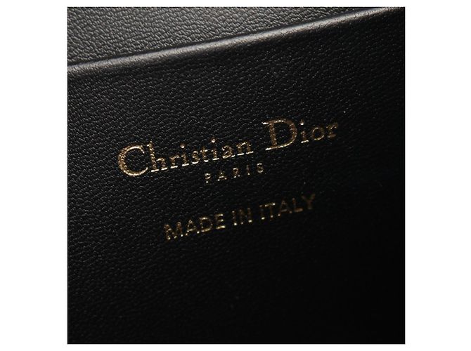 Zaino Christian Dior CARO Small Macro Cannage Nero - vista 4