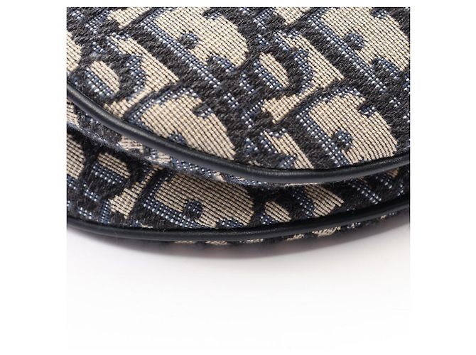 Borsa Christian Dior Dior Saddle Bag Crudo Blu navy - vista 5