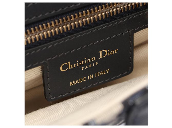 Borsa Saddle Christian Dior Crudo Blu navy - vista 4