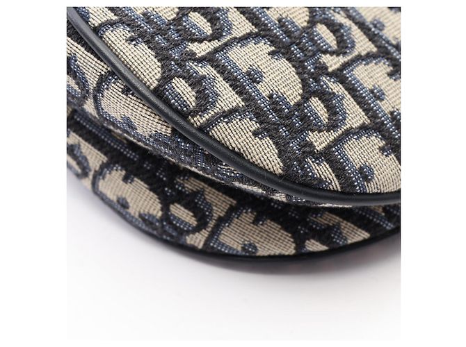 Borsa Saddle Christian Dior Crudo Blu navy - vista 5