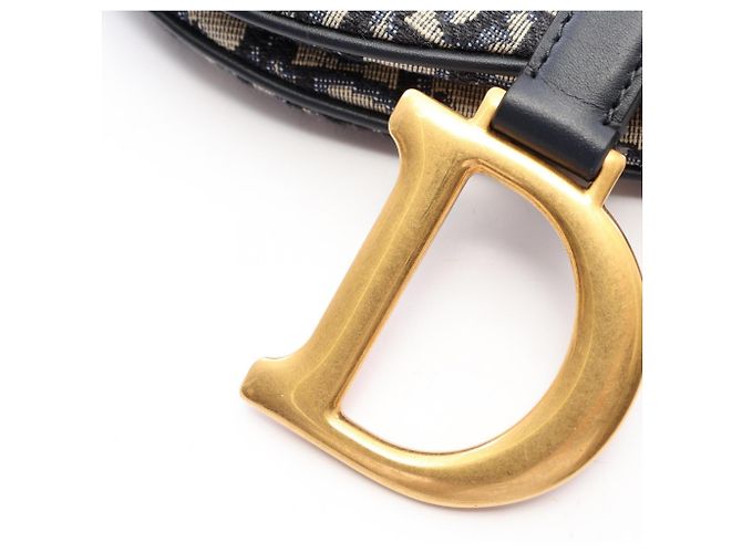 Borsa Saddle Christian Dior Crudo Blu navy - vista 6