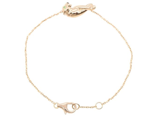 Bracciale Cartier Panthère Tsavorite Onyx Nero Rosa Verde - vista 2