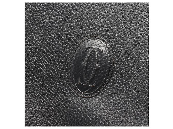 Borsa a tracolla Cartier Must Line in pelle nera Nero - vista 12