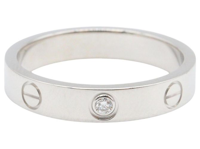 Anello Cartier Mini Love Band Ring Argento - vista 2