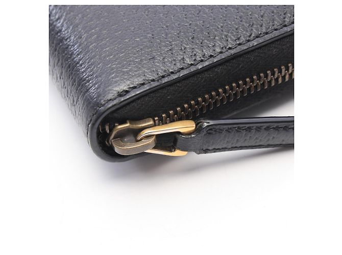 Carteira Longa Redonda Gucci GG Marmont Preto - vista 8