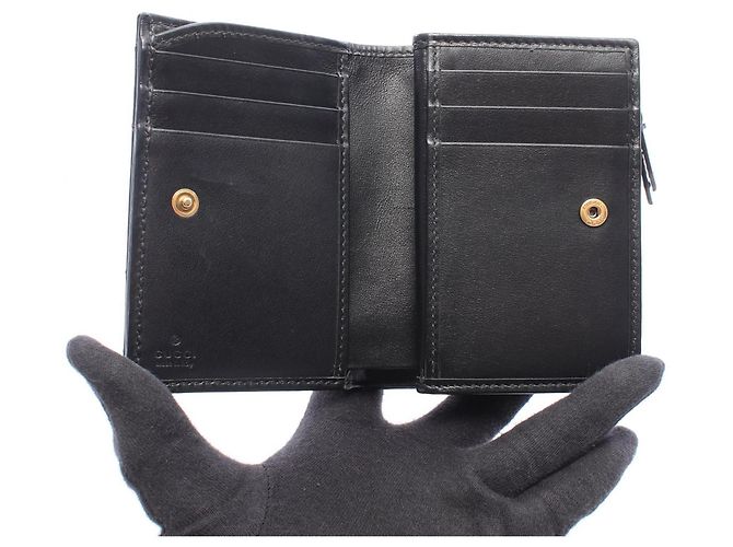 Cartera bi-fold Gucci GG Marmont Negro - vista 3