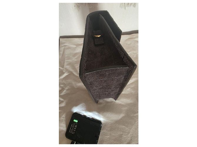Borsa Jacquemus Le Grande Bambino Camoscio Marrone Scuro - vista 11