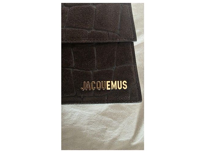 Borsa Jacquemus Le Grande Bambino Camoscio Marrone Scuro - vista 2