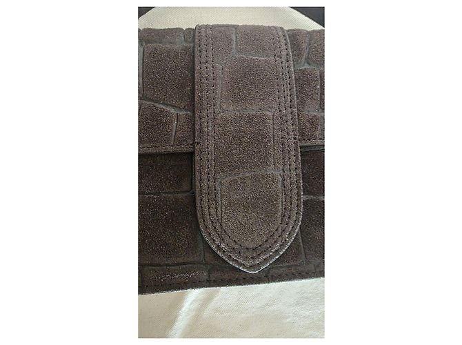 Borsa Jacquemus Le Grande Bambino Camoscio Marrone Scuro - vista 6