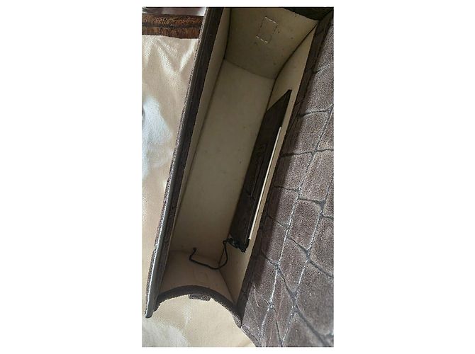 Borsa Jacquemus Le Grande Bambino Camoscio Marrone Scuro - vista 7