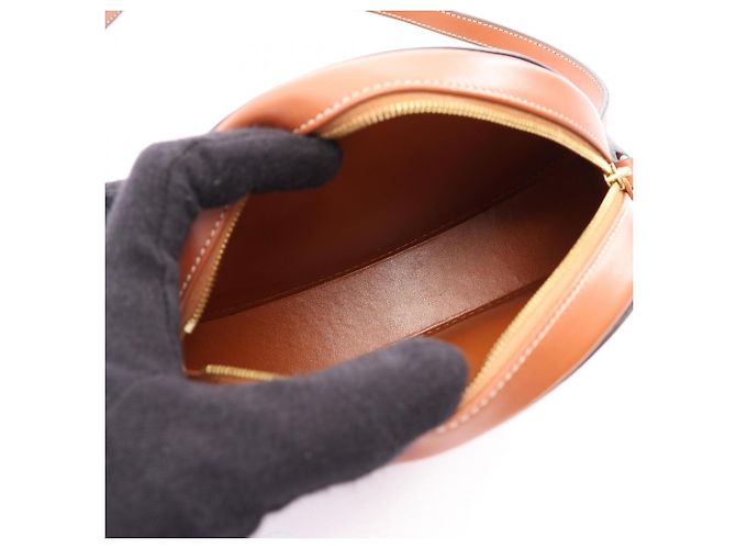 Céline Borsa a tracolla Celine Triomphe Oval Purse Cuile Marrone - vista 3
