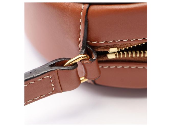 Céline Borsa a tracolla Celine Triomphe Oval Purse Cuile Marrone - vista 6