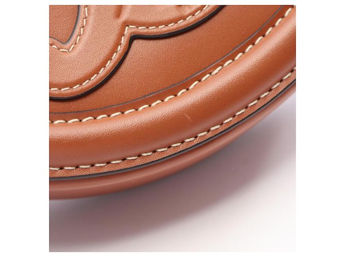 Céline Borsa a tracolla Celine Triomphe Oval Purse Cuile Marrone - vista 8
