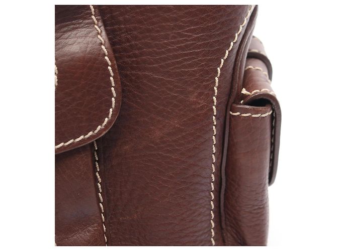 Céline Borsa Celine Boogie Bag in pelle marrone - vista 11
