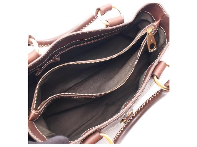 Céline Borsa Celine Boogie Bag in pelle marrone - vista 3