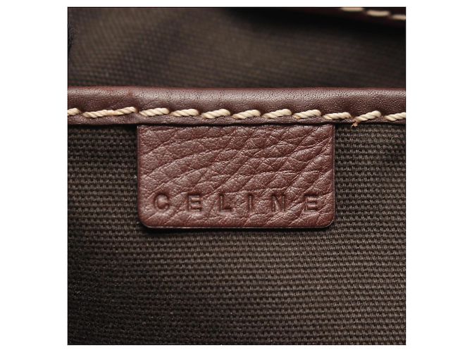 Céline Borsa Celine Boogie Bag in pelle marrone - vista 4