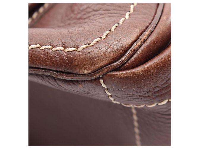 Céline Borsa Celine Boogie Bag in pelle marrone - vista 6